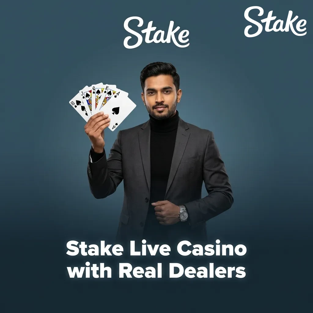 Professional dealer streaming live casino games including roulette, blackjack, and baccarat at Stake